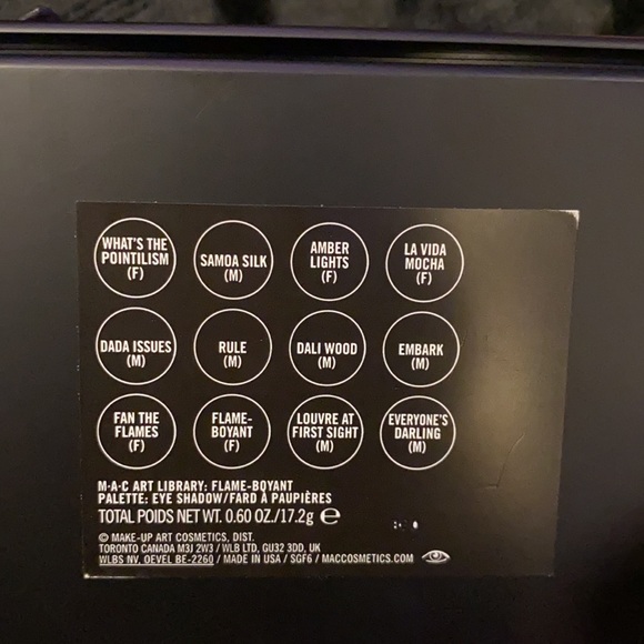 MAC Art library: Flame-Bqyant eyeshadow palette - Picture 3 of 3